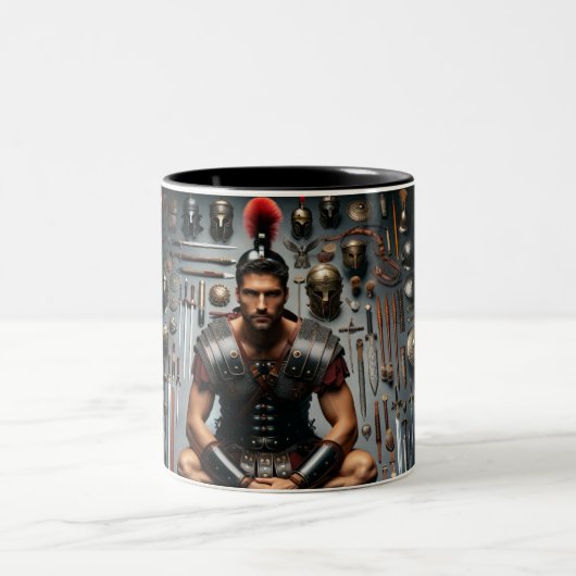 Tasse 2 Couleurs Gladiateur romain (Centre)