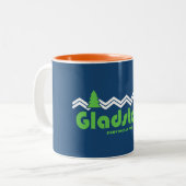 Tasse 2 Couleurs Gladstone Provincial Park Retro (Devant gauche)