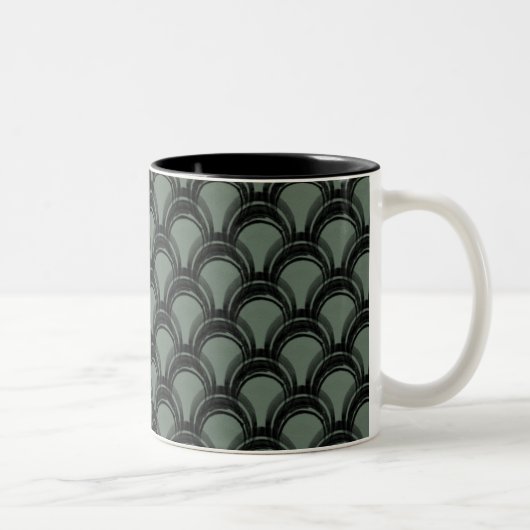 Tasse 2 Couleurs Glamour Ultramoderne Mug, Sage Sombre (Droit)