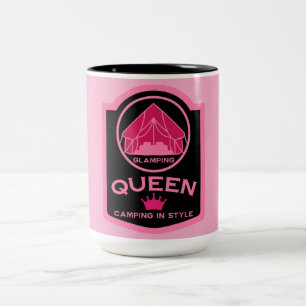 Tasse 2 Couleurs Glamping Queen Camping En Style