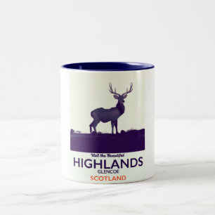 Tasse 2 Couleurs Glencoe, vacances dans les Highlands écossais.