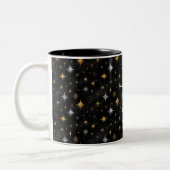 Tasse 2 Couleurs Glitzy Gold Silver Black Sparkle New Year (Gauche)