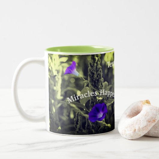 Tasse 2 Couleurs Glories du matin Les miracles arrivent Inspiration (Avec donut)