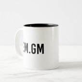 Tasse 2 Couleurs GM GM - NFT Black (Devant gauche)
