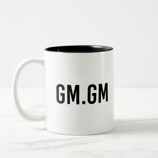 Tasse 2 Couleurs GM GM - NFT Black (Gauche)