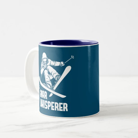 Tasse 2 Couleurs Gnar Whisperer Ski (Devant gauche)