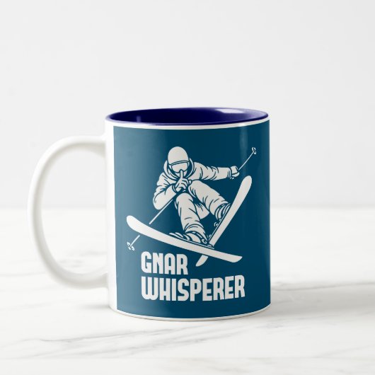 Tasse 2 Couleurs Gnar Whisperer Ski (Gauche)