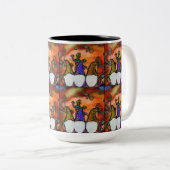 Tasse 2 Couleurs Gnome Art (Devant droit)