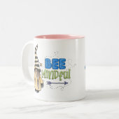 Tasse 2 Couleurs Gnome Bee Genre (Devant gauche)