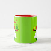 Tasse 2 Couleurs Gnome de Noël (Centre)