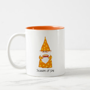 Tasse 2 Couleurs Gnome de Thanksgiving mignon