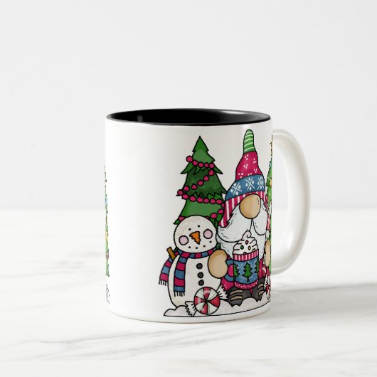 Tasse 2 Couleurs Gnomebody Aime Le cacao Chaud Comme Moi ! (Devant droit)