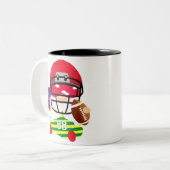 Tasse 2 Couleurs Gnomes de football américain (Devant gauche)