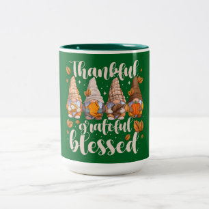 Tasse 2 Couleurs Gnomes de Gratitude : Les doux gardiens de l'autom