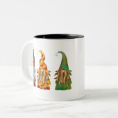 Tasse 2 Couleurs Gnomes de la forêt scandinave (Devant gauche)