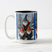 Tasse 2 Couleurs Gnomes des forêts d'hiver (Gauche)