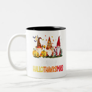 Tasse 2 Couleurs Gnomes Lover Halloween Joyeux Noël Joyeux Happy Ha