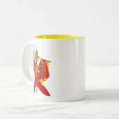 Tasse 2 Couleurs GODDESS AMORE'-Rouge (Devant gauche)