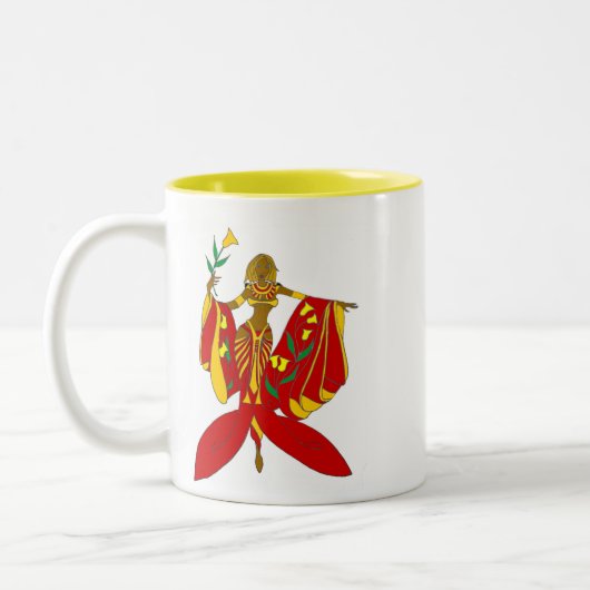 Tasse 2 Couleurs GODDESS AMORE'-Rouge (Gauche)