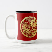 Tasse 2 Couleurs Gold Chine papier découpé Tiger Année Choisir la c (Gauche)
