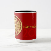 Tasse 2 Couleurs Gold Chine Tiger coupé en papier Année Choisir la (Centre)