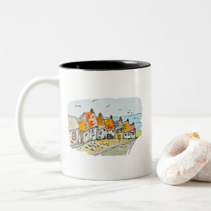 Tasse 2 Couleurs Gold Hill, Shaftesbury Watercolor
