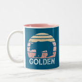 Tasse 2 Couleurs Golden Colorado Retro Bear (Gauche)