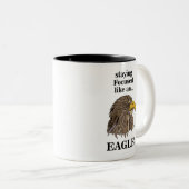 Tasse 2 Couleurs Golden Eagle Head (Devant droit)