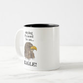 Tasse 2 Couleurs Golden Eagle Head (Devant gauche)