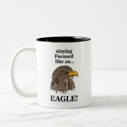Tasse 2 Couleurs Golden Eagle Head (Gauche)