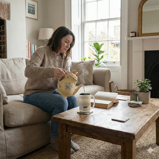 Tasse 2 Couleurs Golden Hour Mist & Boat Scenery, 15 oz