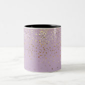 Tasse 2 Couleurs Golden Petite Stars Café Mug-Light Violet/VBL (Centre)