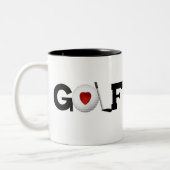 Tasse 2 Couleurs Golf avec la boule de golf (Gauche)