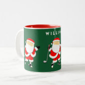 Tasse 2 Couleurs Golf Collector Noël (Devant gauche)