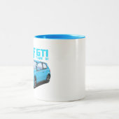 TASSE 2 COULEURS GOLF GTI MK6 (Centre)