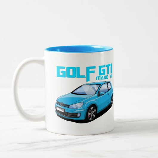 TASSE 2 COULEURS GOLF GTI MK6 (Gauche)