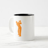 Tasse 2 Couleurs Golf orange (Devant gauche)