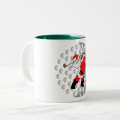 Tasse 2 Couleurs Golf Père Noël (Devant gauche)