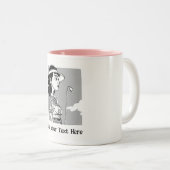 Tasse 2 Couleurs Golf personnalisé (Devant droit)