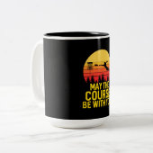 Tasse 2 Couleurs Golf sur disque avec vous (Devant gauche)