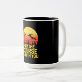 Tasse 2 Couleurs Golf sur disque avec vous (Devant droit)