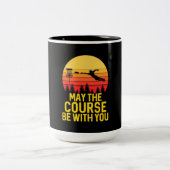 Tasse 2 Couleurs Golf sur disque avec vous (Centre)