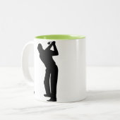 Tasse 2 Couleurs Golf vert frais (Devant gauche)