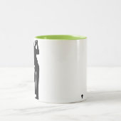 Tasse 2 Couleurs Golf vert frais (Centre)
