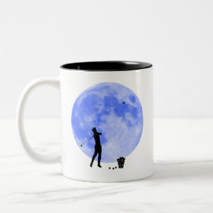 Tasse 2 Couleurs Golfer et une Lune Bleue Inspiration Shoot pour Th