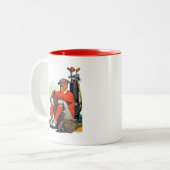 Tasse 2 Couleurs Golfeur en attente (Devant gauche)