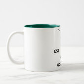 Tasse 2 Couleurs Golfeur nom personnalisé et année  (Gauche)
