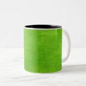 Tasse 2 Couleurs Golfeur sur Silhouette verte sur Golf (Devant droit)