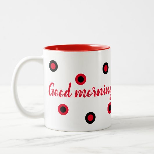 Tasse 2 Couleurs Good morning (Gauche)