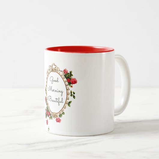 Tasse 2 Couleurs Good morning beautiful (Devant droit)